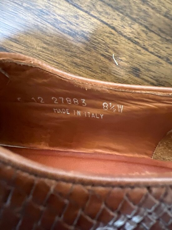 vintage Bostonian Florentine brown leather oxfords 8.5W 8 1/2 wide main image 7
